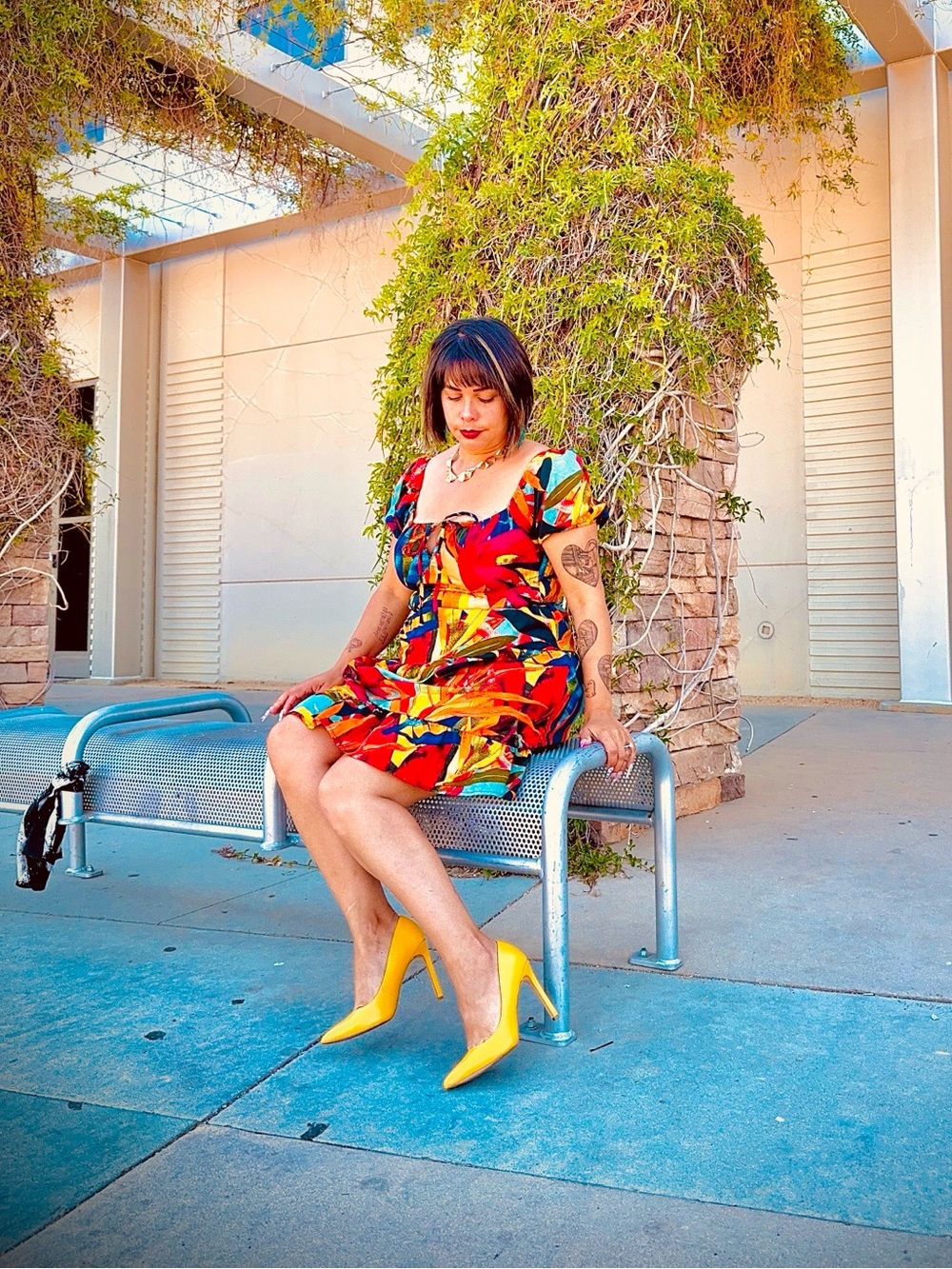 Nine West Bright Yellow Pointed-Toe Pumps